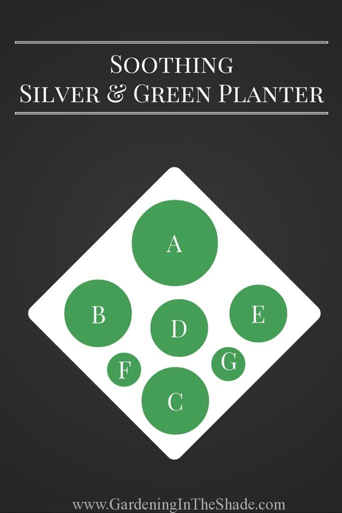 Silver and Green Planting Diagram