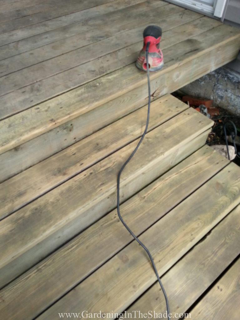 Getting Started - preparing to stain the deck