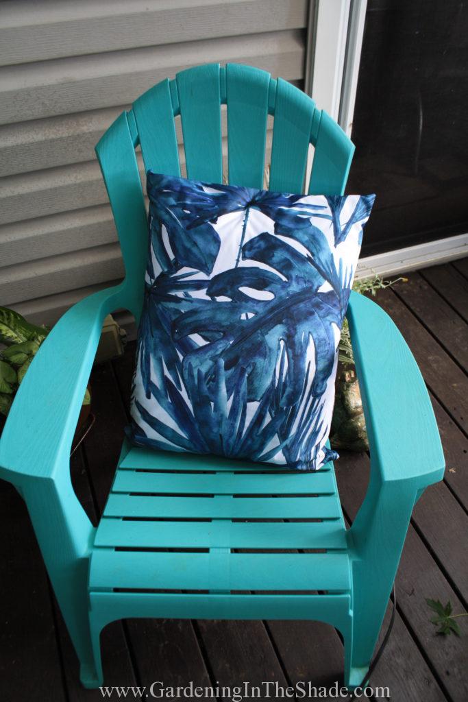 Outdoor Chair Cushion on Chair