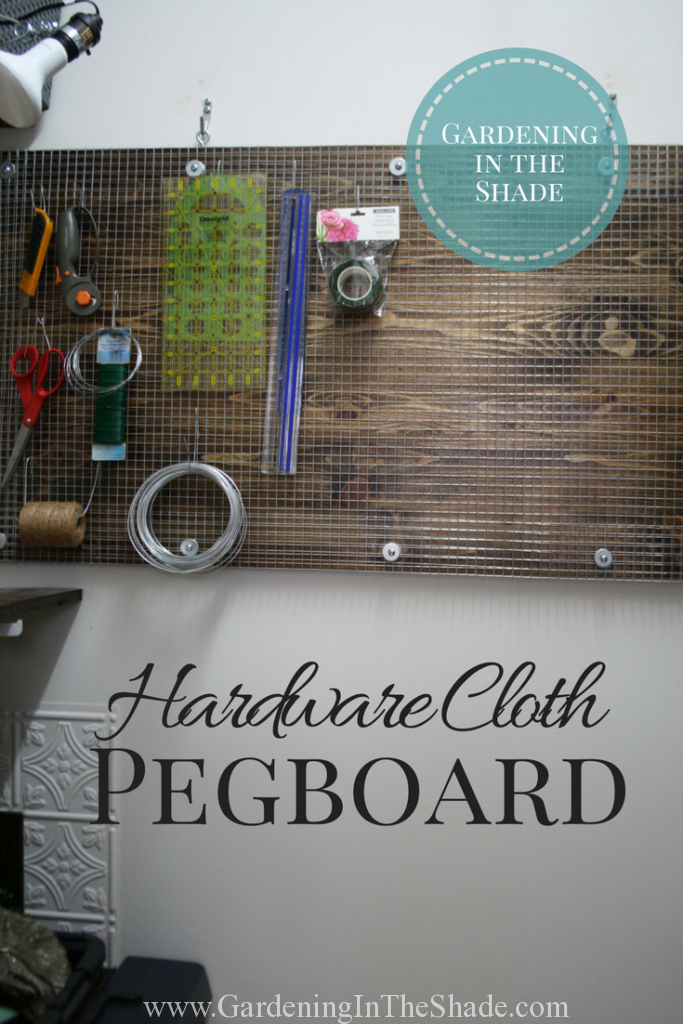 Make this unique industrial style pegboard!