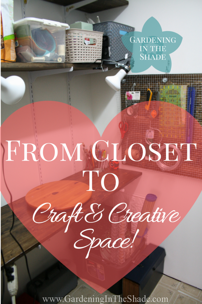 Finding creative space in a tiny house is hard! I transformed my closet into a functional craft space just for me. 