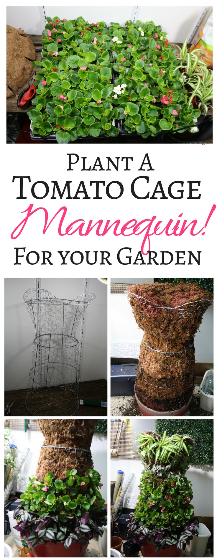 See how easy it is plant a mannequin for your garden!
