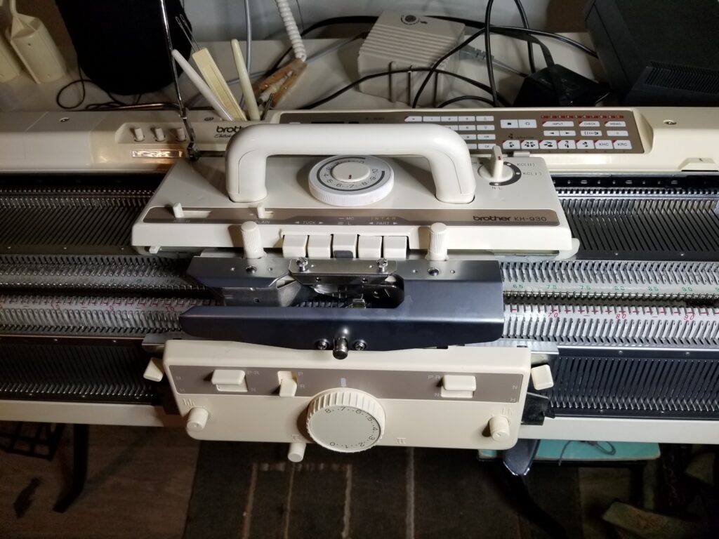 Restored Brother 930 Knitting Machine with Ribber